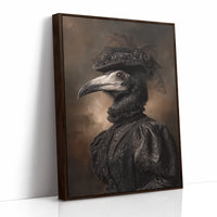 Elegance Beneath Feathered Veils