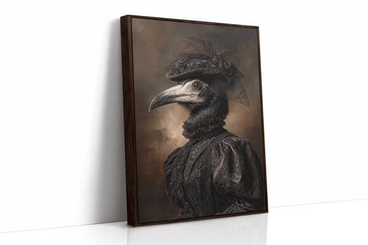 Elegance Beneath Feathered Veils