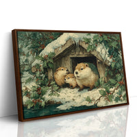 Beaver Family at the Lodge