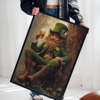 Lucky Leprechaun: Irish Folklore Canvas Wall Art