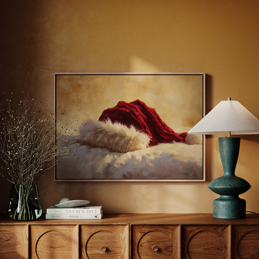 Crimson Velvet Meets Winter Light