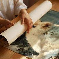 Snow Hare Brings Winter Magic