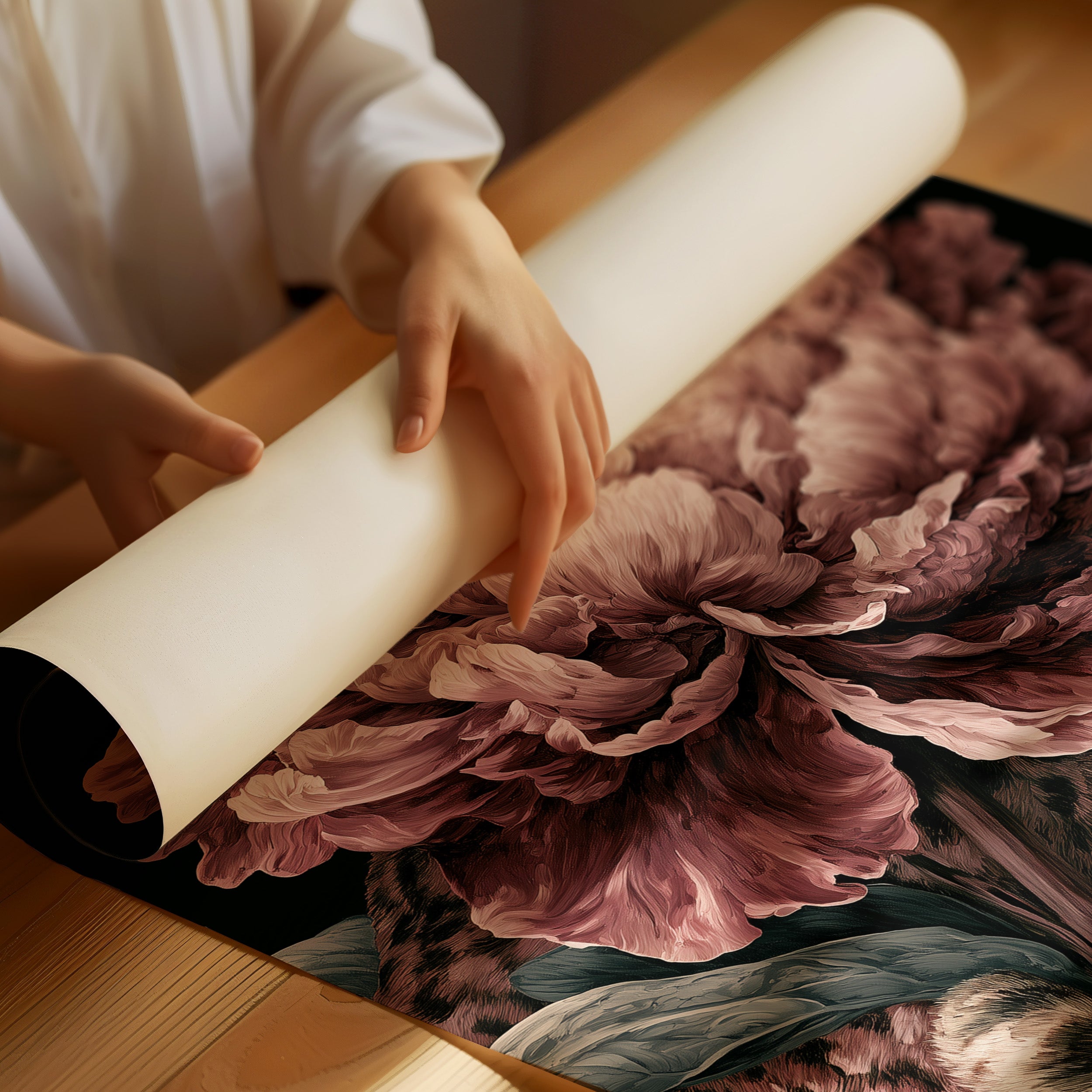 Leopard Beneath the Peony