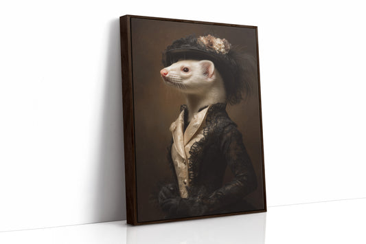 Dapper Ferret in Elegant Attire