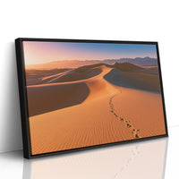 Footprints Over Golden Dunes