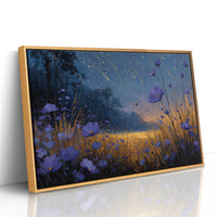 Meteor Shower Over Wildflowers