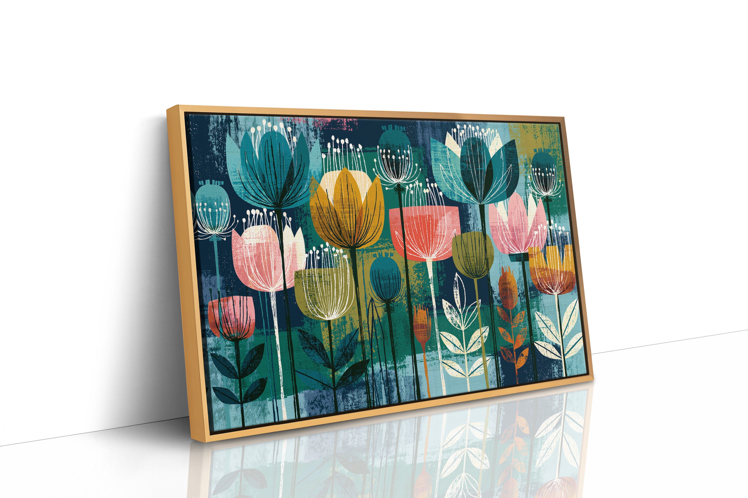 Tulip Garden, Screen Print Style