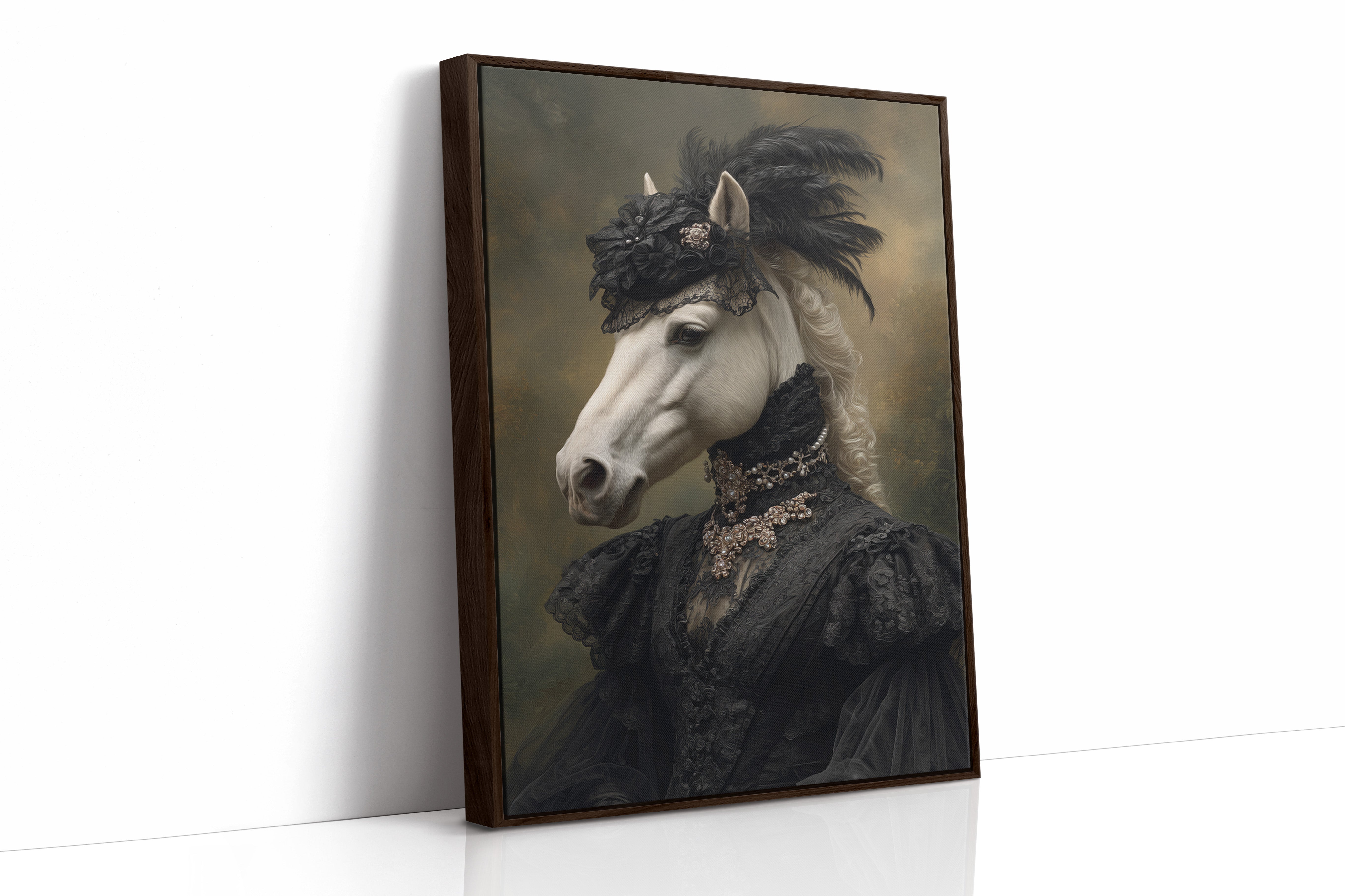 Elegance Draped in Midnight Silk