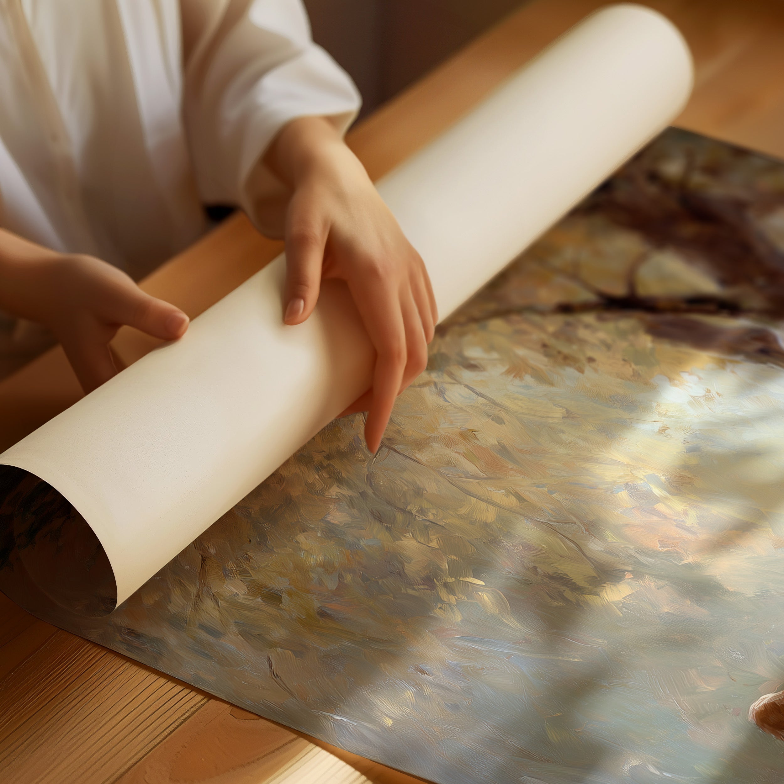 Gentle Words Beneath Autumn Boughs