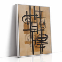 Lines Dance Through Golden Light