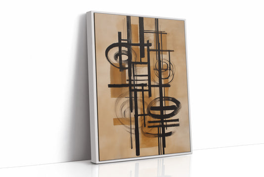 Lines Dance Through Golden Light