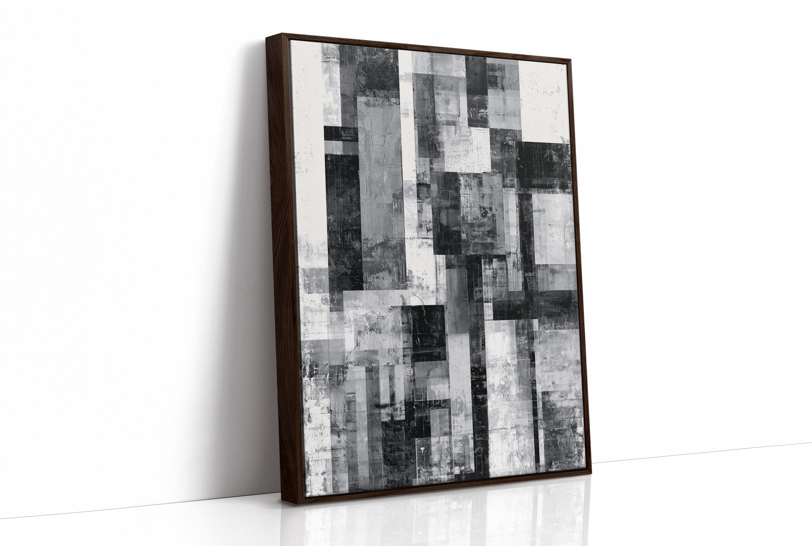 Concrete Skyline: Fractured City Blocks