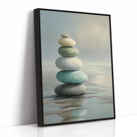 Stones Balance In Quiet Waters