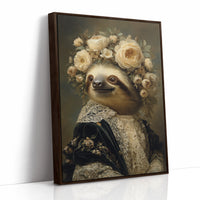 Regal Sloth Amidst Blossoms