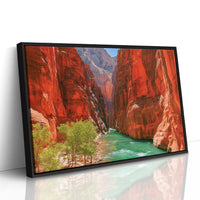 Emerald River Through Red Rock