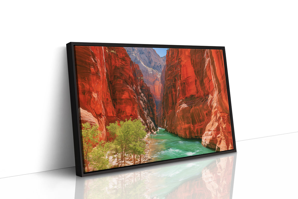 Emerald River Through Red Rock
