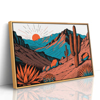 Sunrise Over Saguaro Ridge