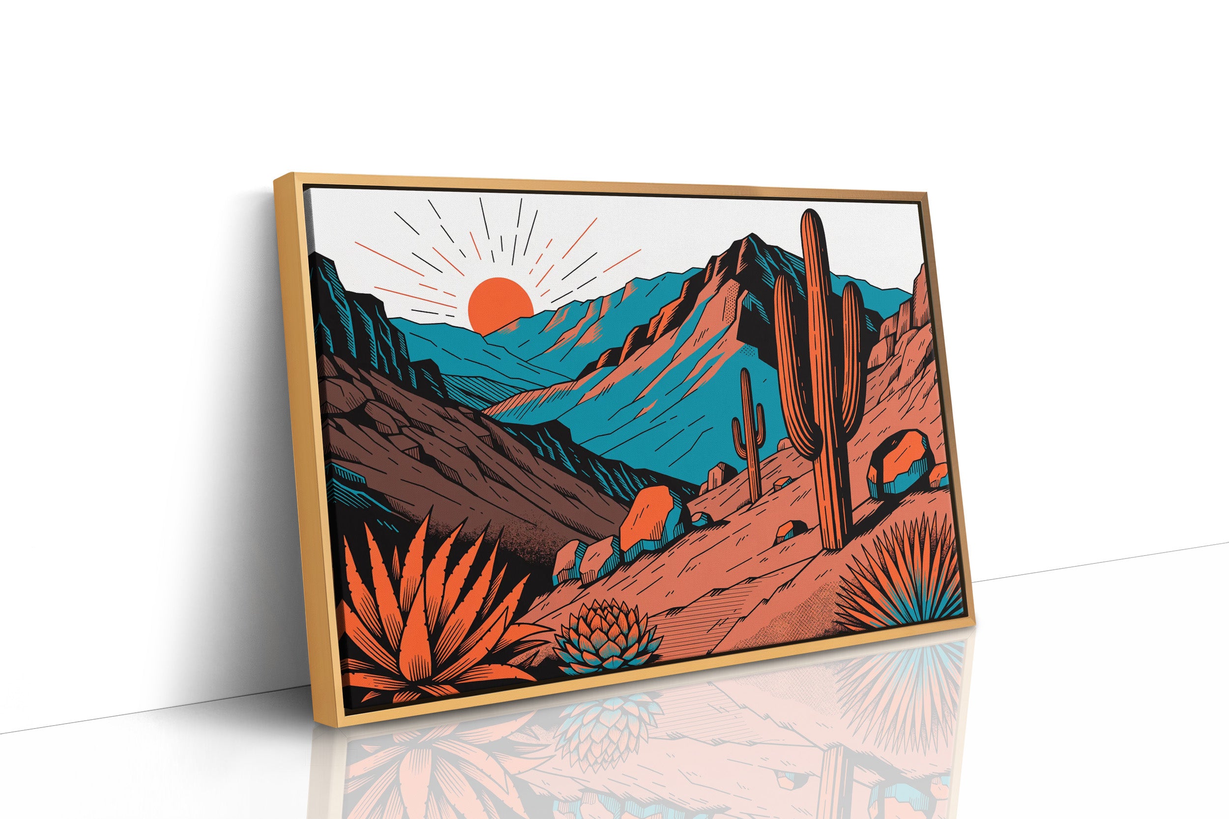 Sunrise Over Saguaro Ridge
