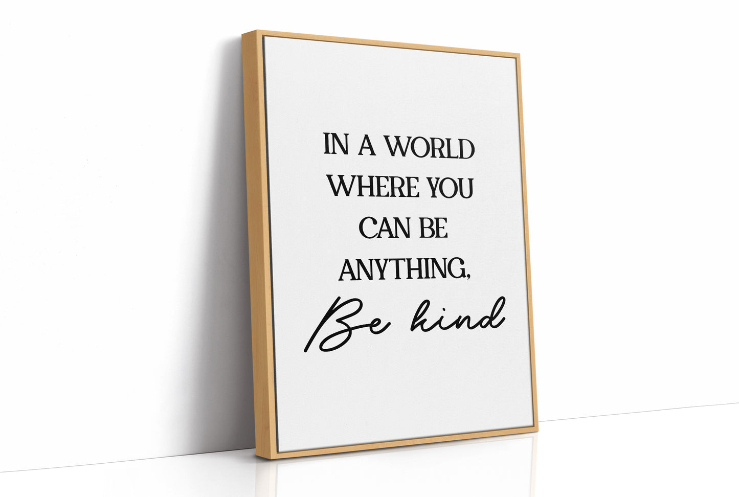 In A World Where You Can Be Anything Be Kind