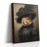 Regal Squirrel in Victorian Attire