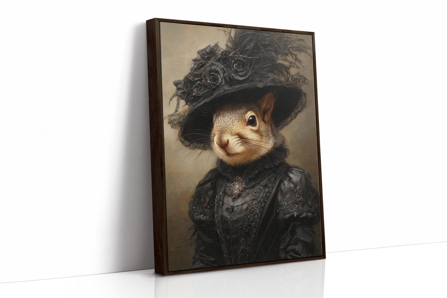 Regal Squirrel in Victorian Attire
