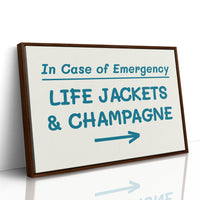 Life Jackets & Champagne, Teal