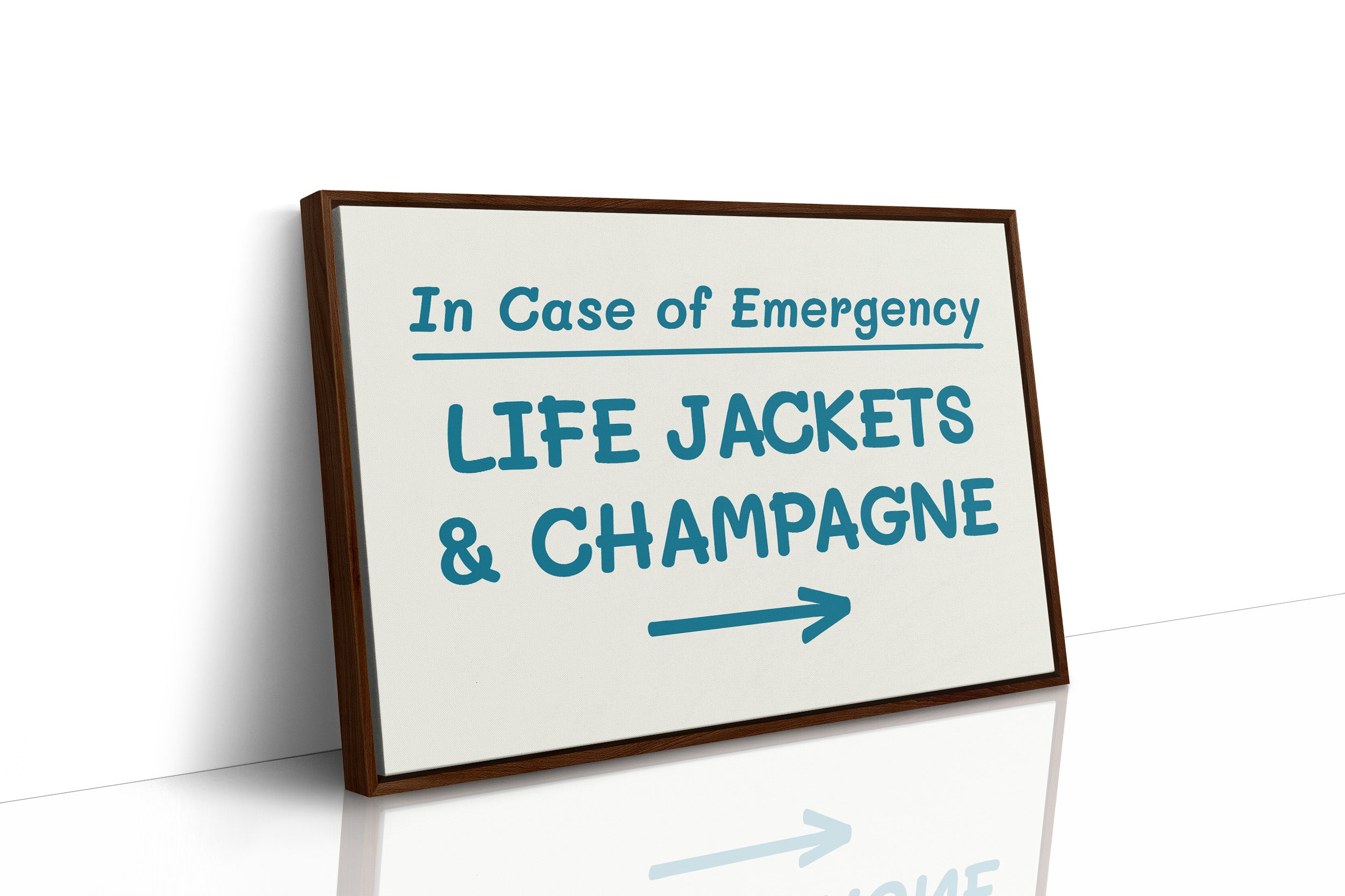 Life Jackets & Champagne, Teal