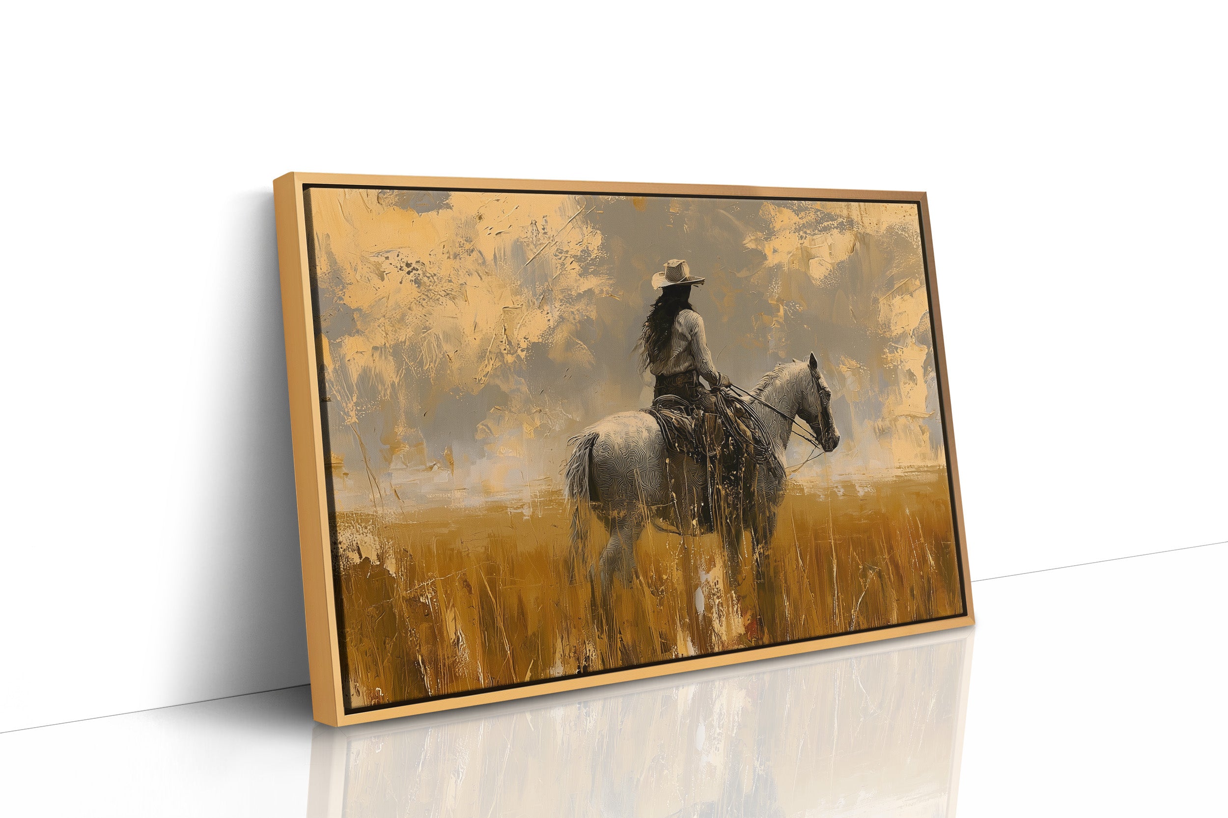 Rider in the Gold Field