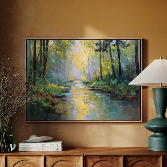 Sunlit Stream Carries Golden Dreams