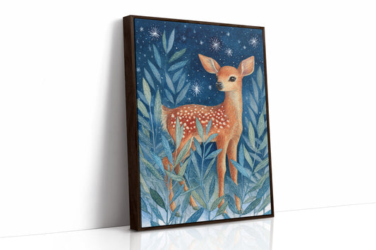 Fawn Among Starry Leaves