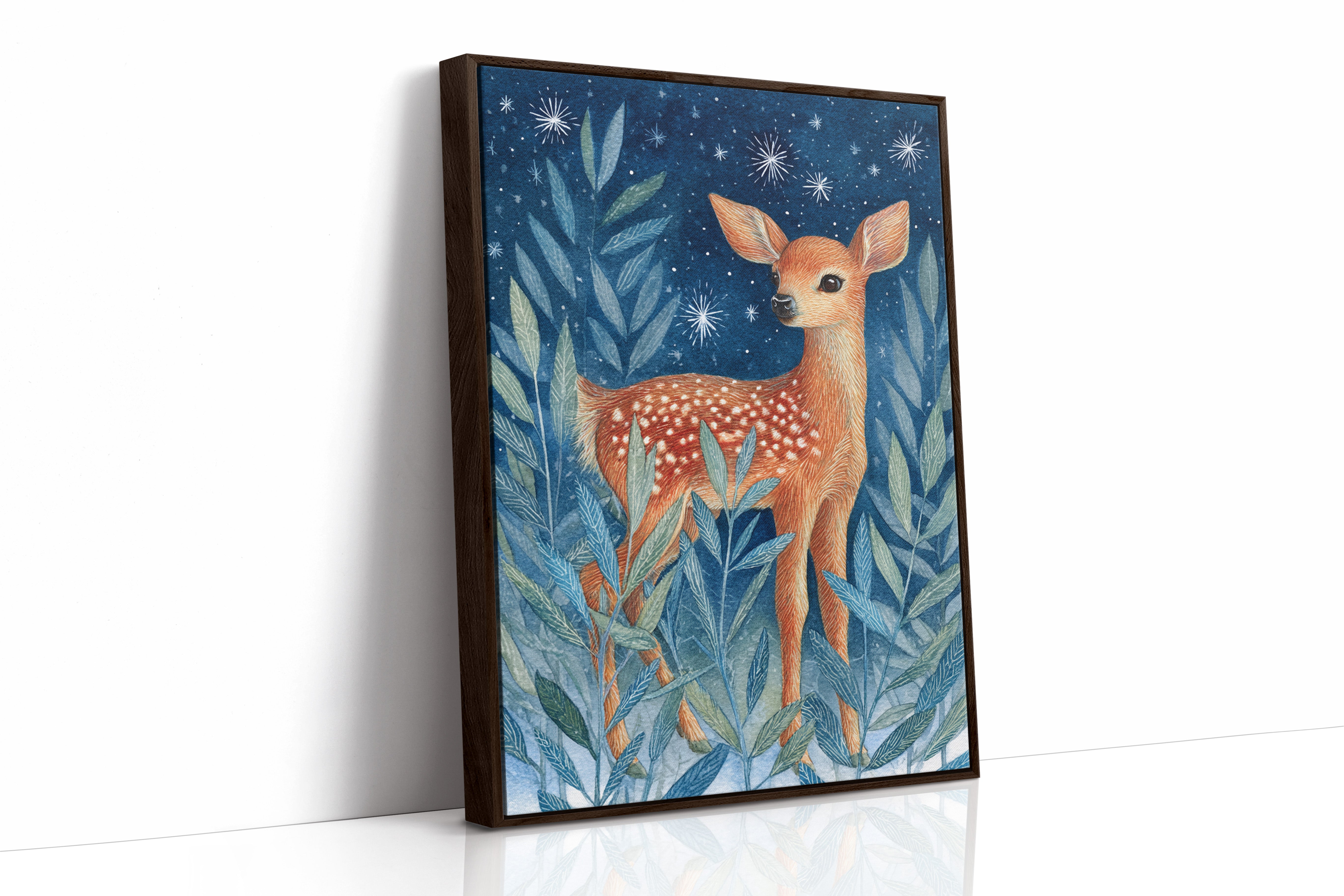 Fawn Among Starry Leaves