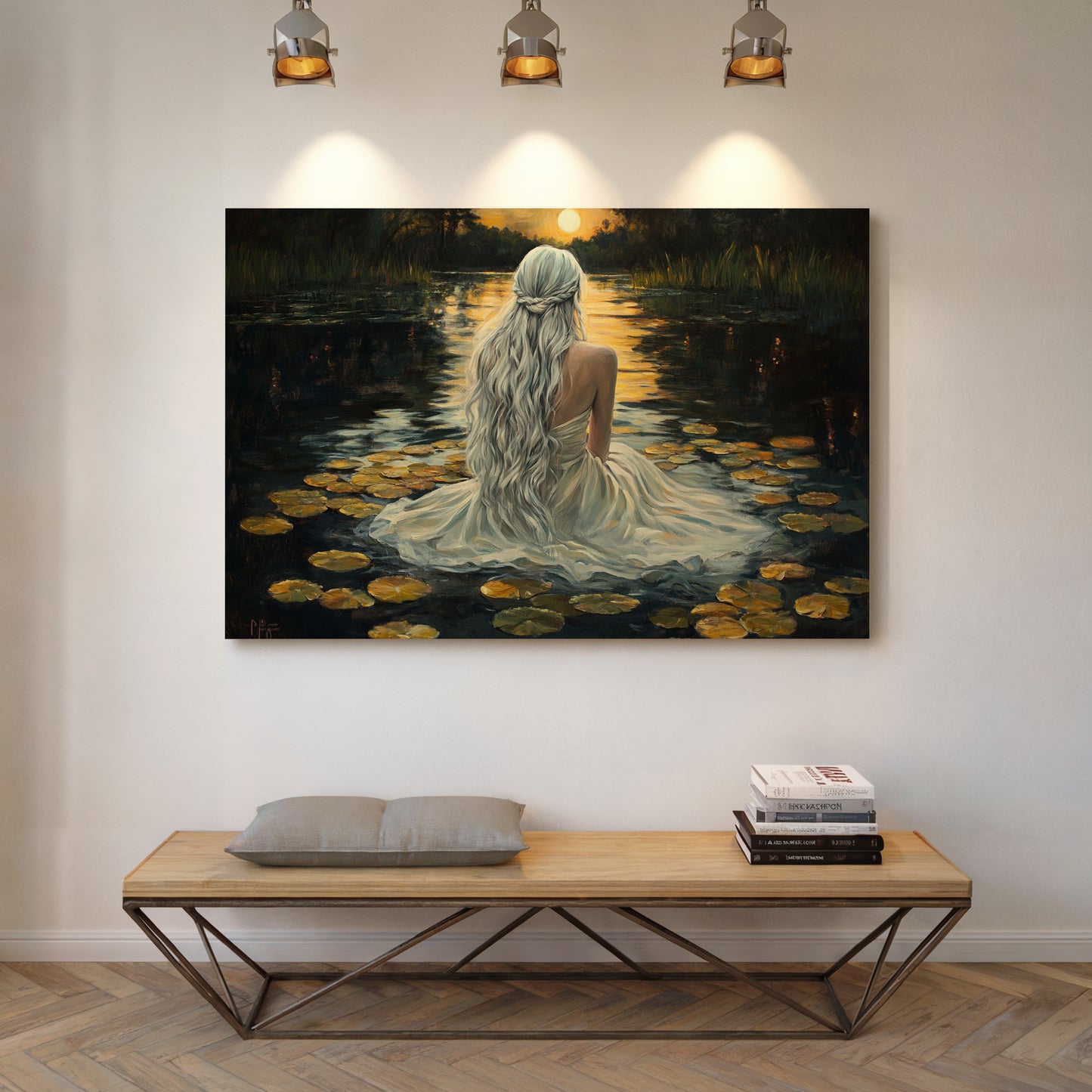 Moonlit Waters Dance With Gold