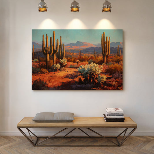Copper Light Bathes Desert Giants