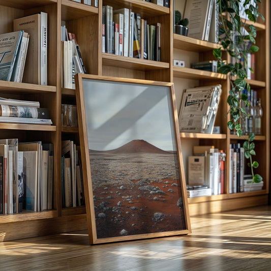 Solitary Peak In Rust And Stone