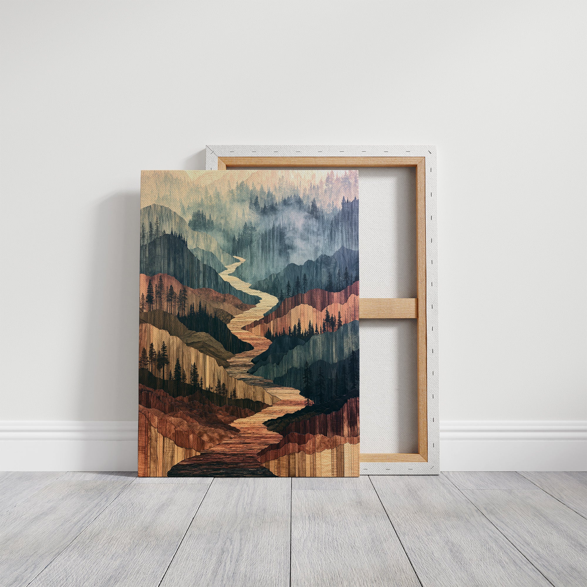River Canyon in Marquetry