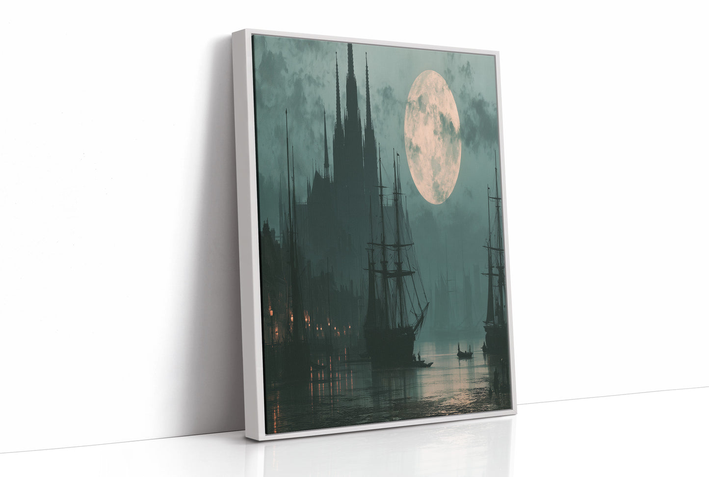 Moon Over the Old Harbor
