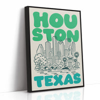 Houston, Bubble Letter Skyline