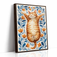 Sun-Kissed Paws and Floral Embrace