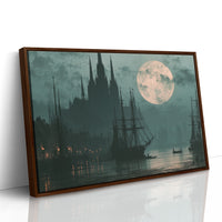 Moonrise Over The Old Harbor