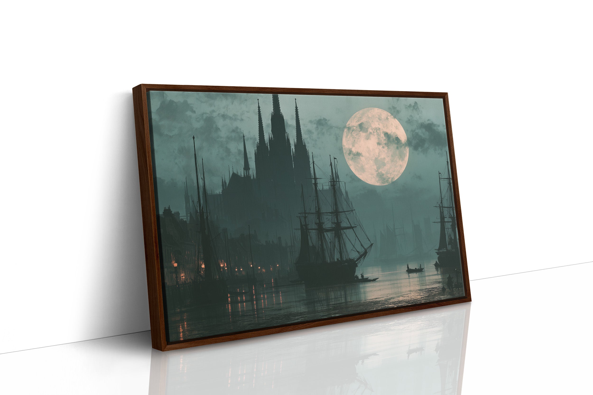 Moonrise Over The Old Harbor