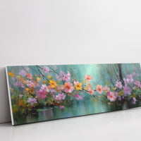 Blossoms Drifting Over Quiet Water