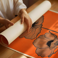 Poppies Draw Lines Against Sunset
