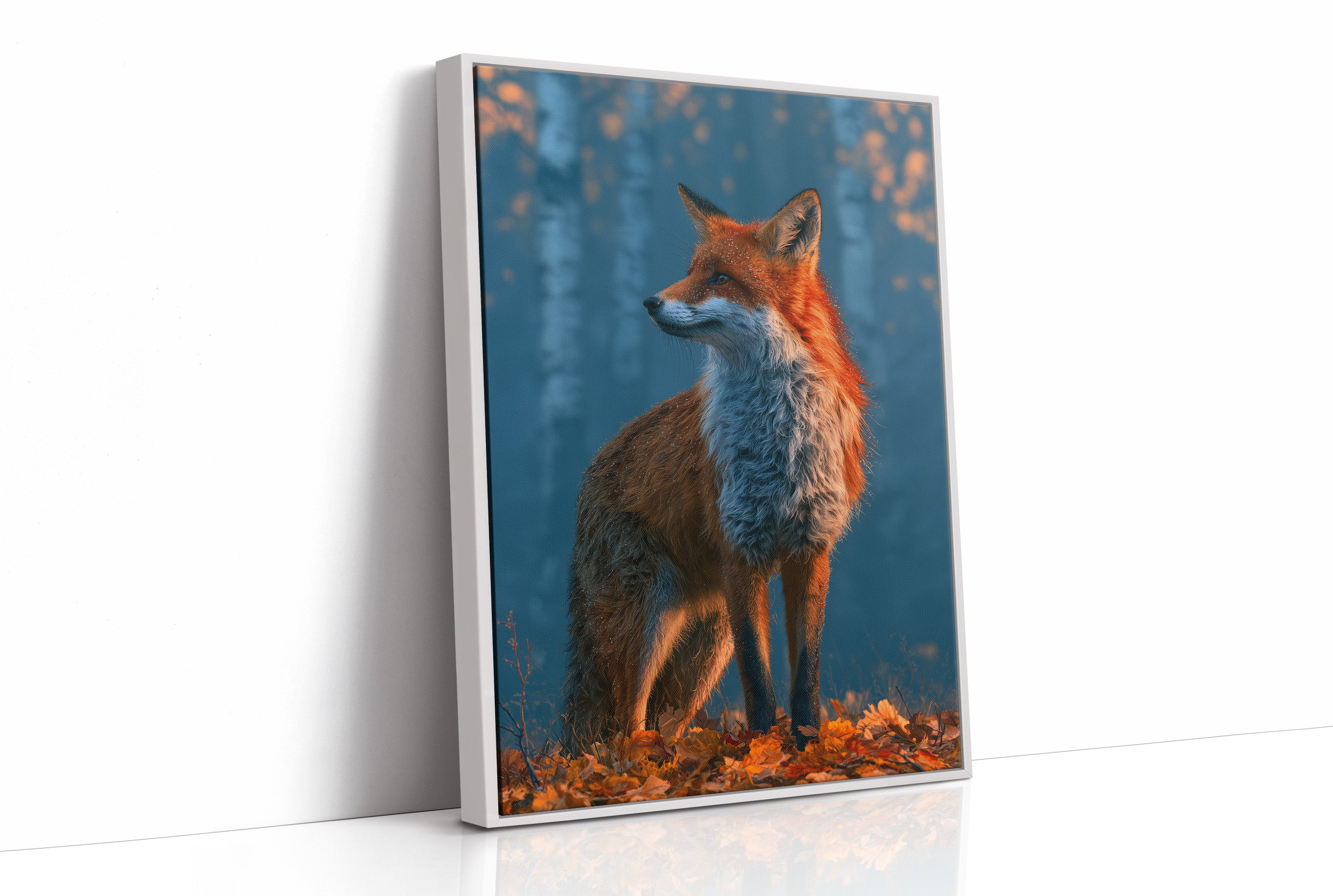Fox in Frosted Amber Light