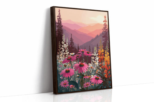 Sunset Serenade Over Wild Blooms
