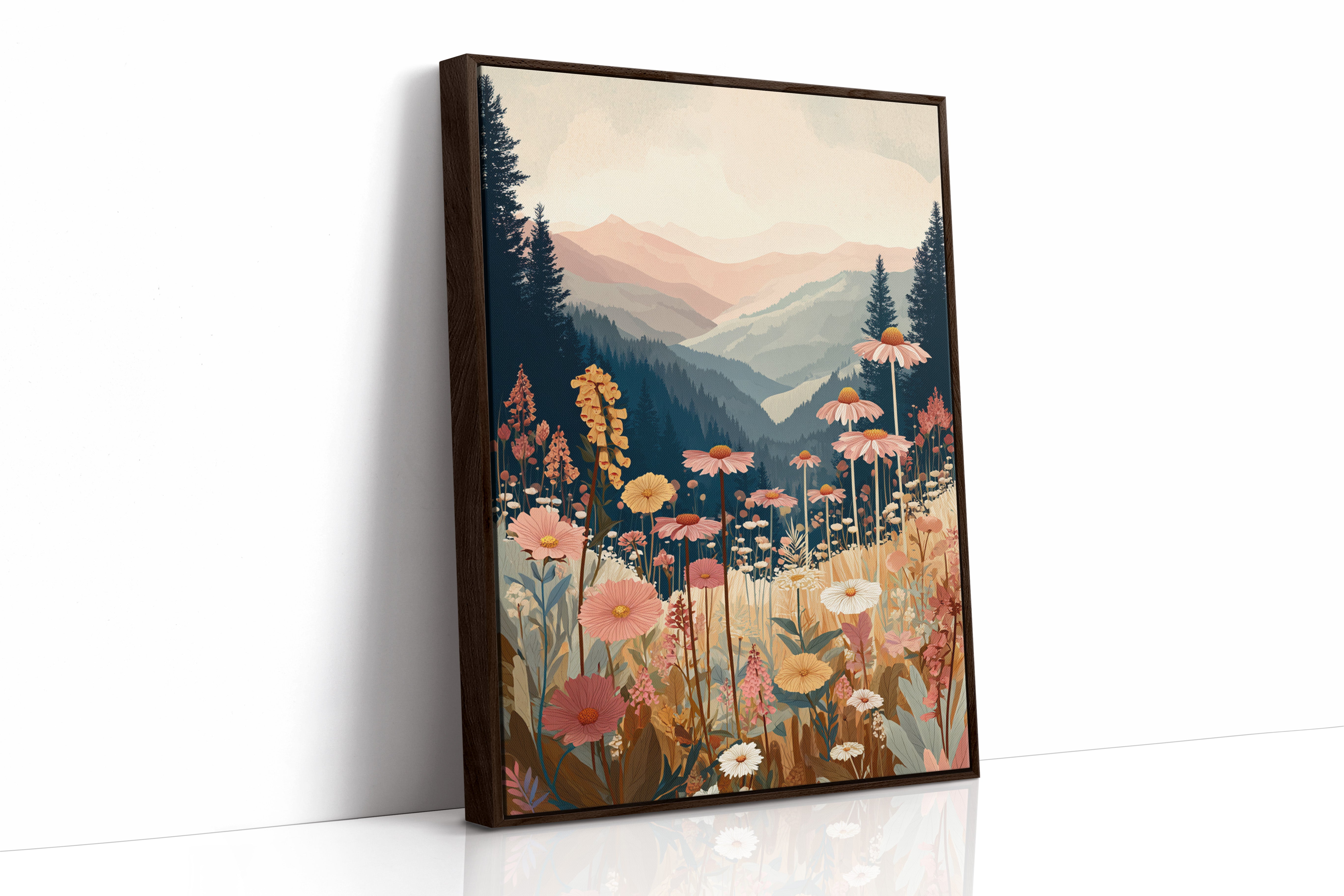 Fields Where Mountains Embrace Light