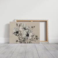 Cosmos Blooms In Graphite Grace