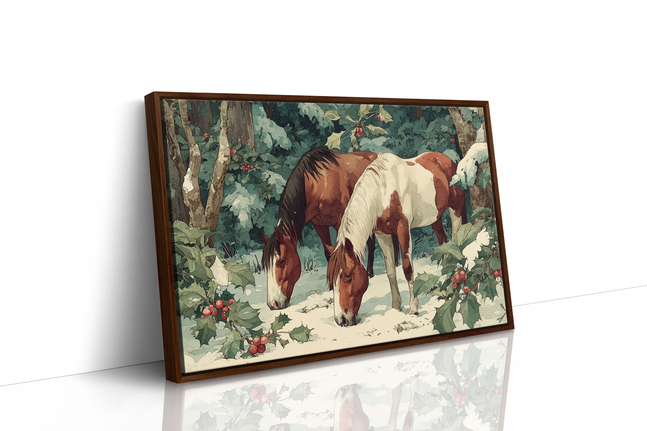 Grazing Through the Winter Woods
