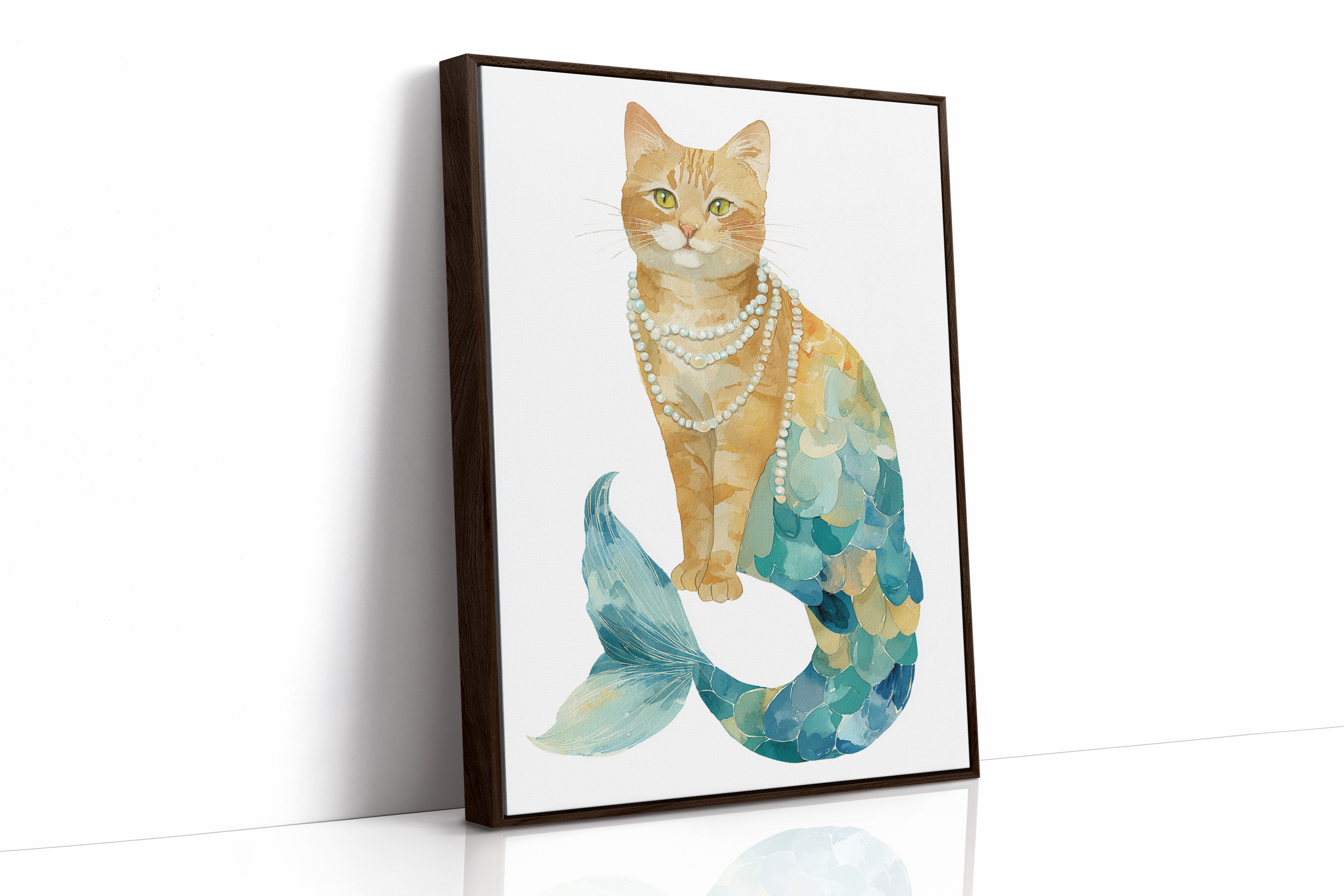 Emerald Tides and Feline Grace