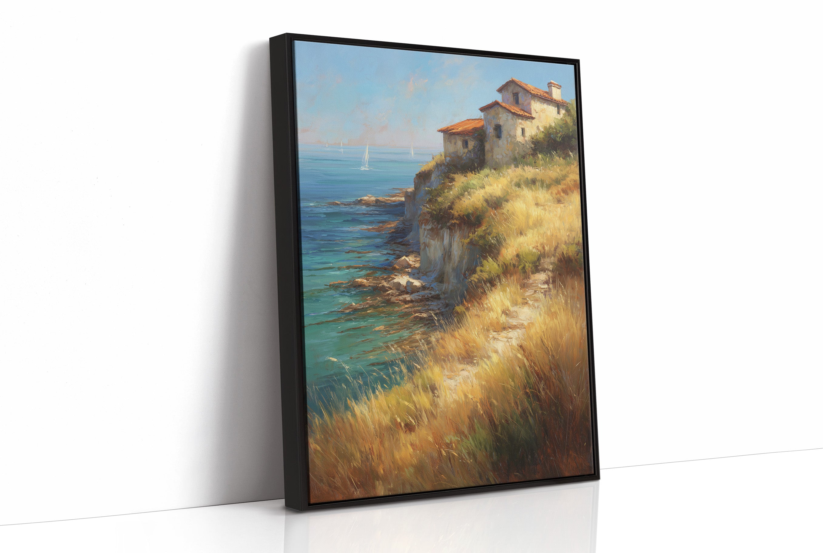 Mediterranean Cliffs Catch Summer Light