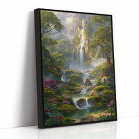 Cascading Waters Through Emerald Valleys